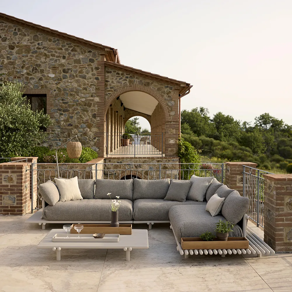 Sticks platform soffbord Sand aluminium