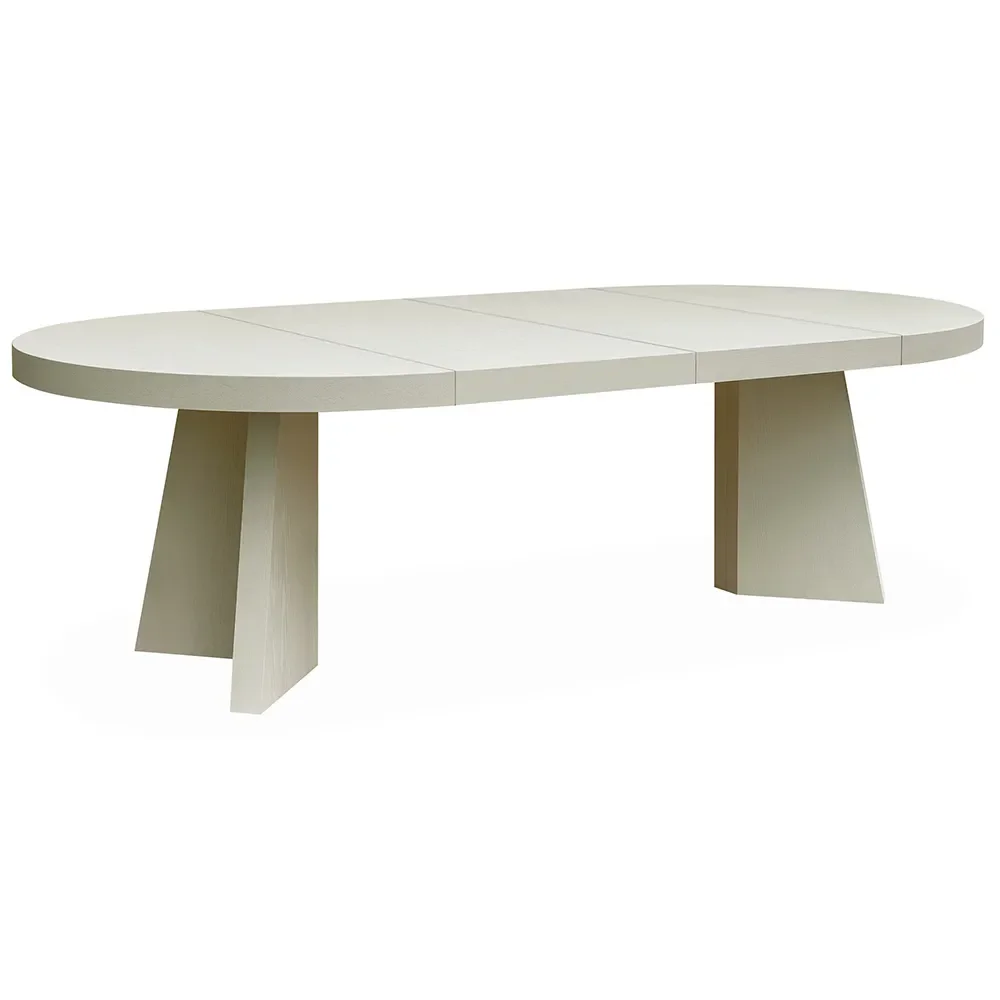 TRENT matbord delbart 130-150x130 cm-Ivory mist
