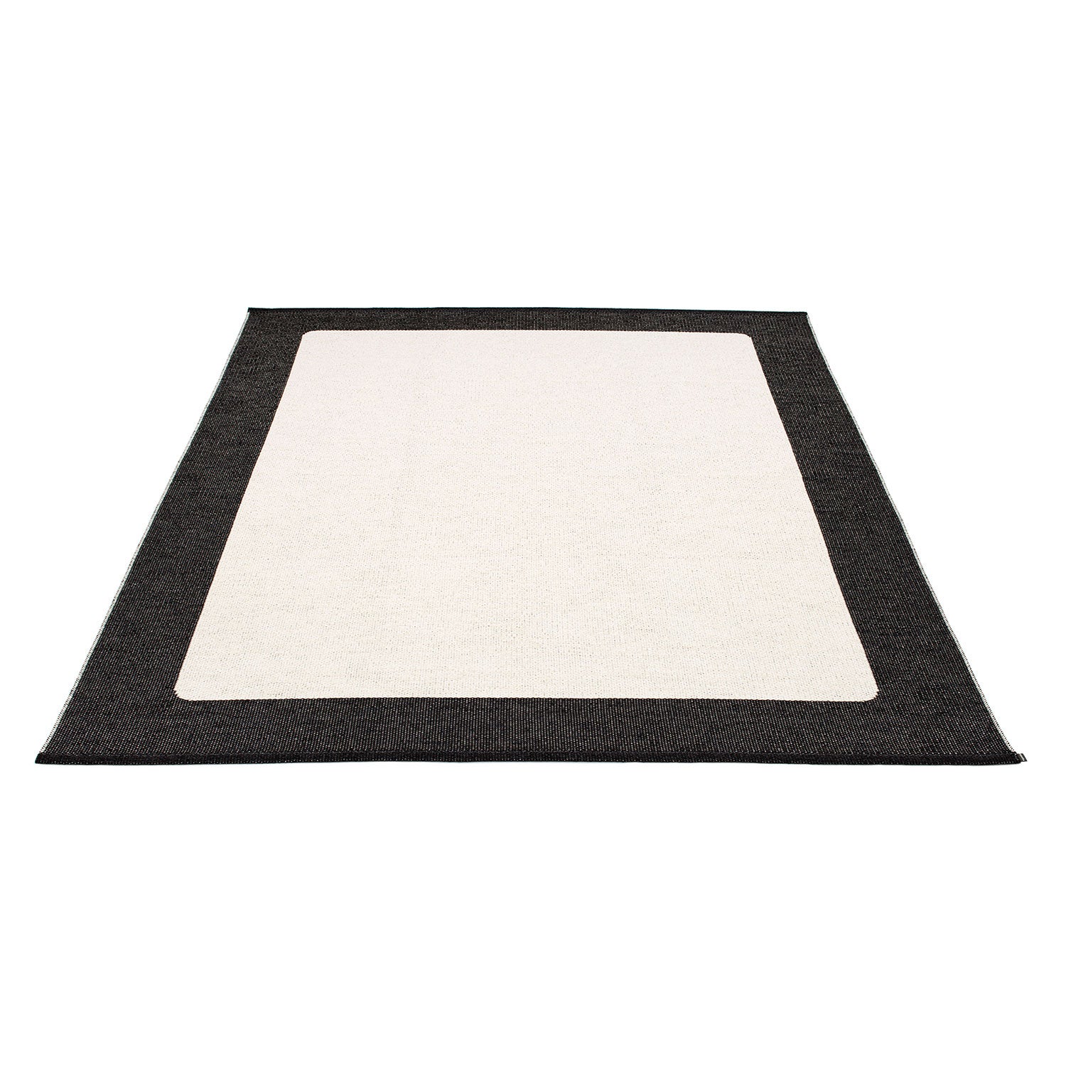 Ilda matta 180x180 cm black / vanilla 