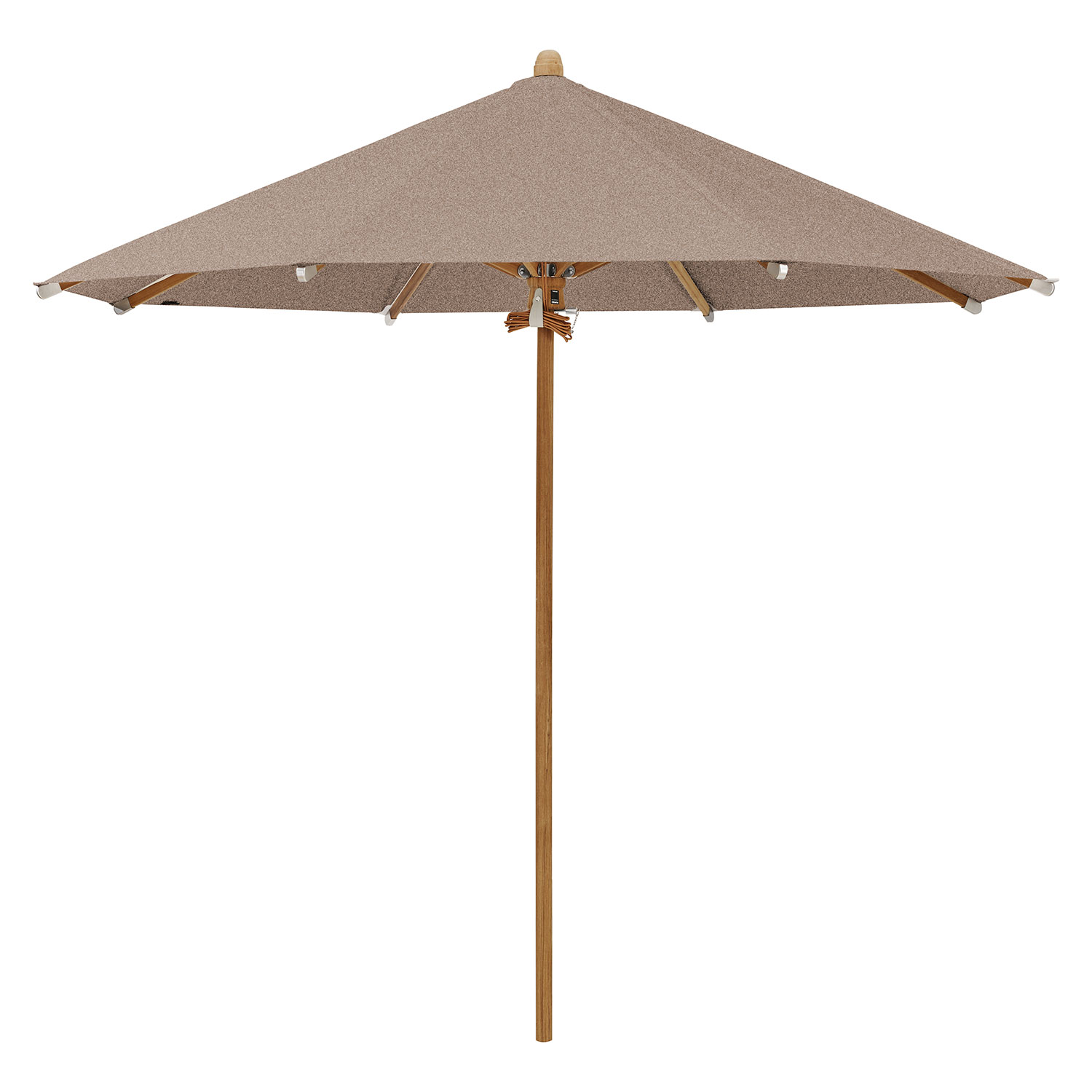 Teakwood parasoll 350 cm kat.5 675 nut Glatz