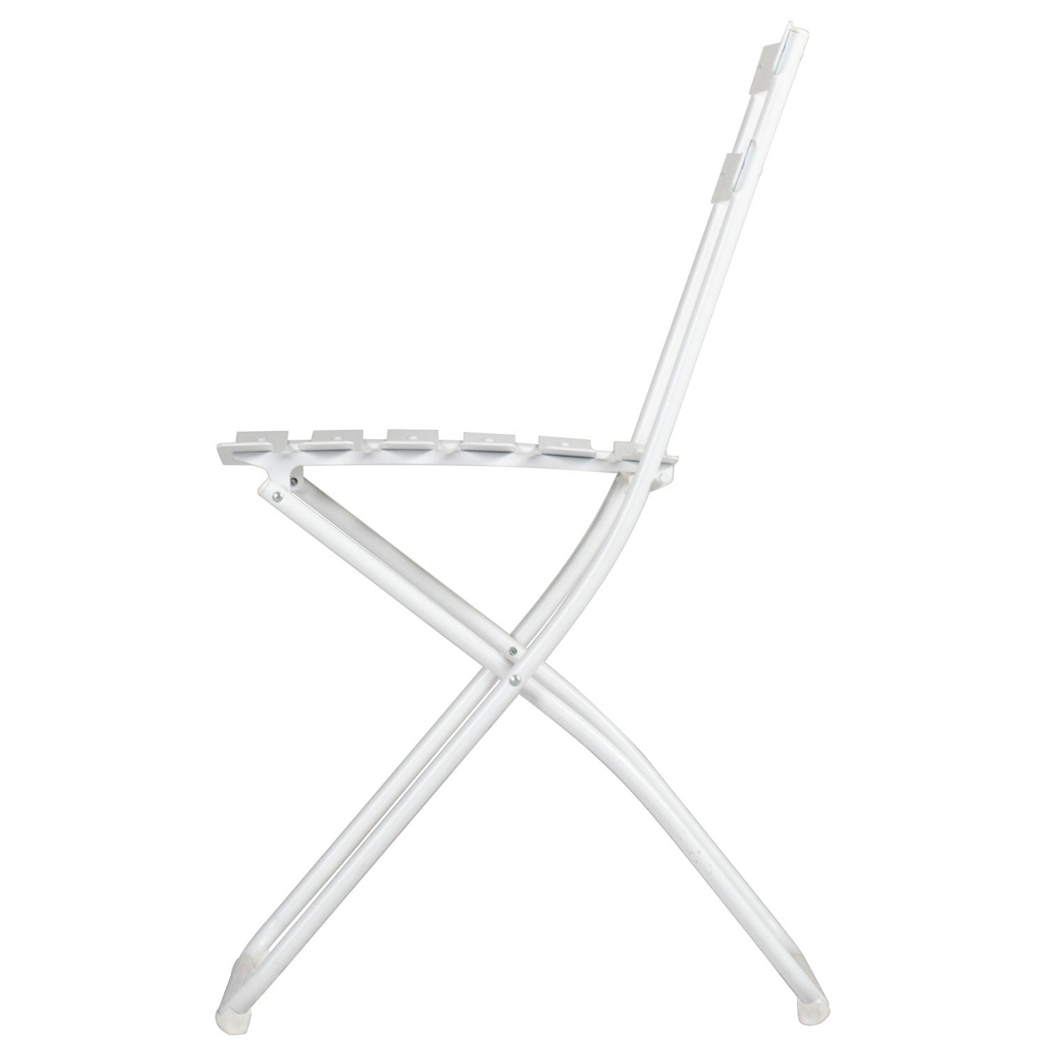 Spring stol vit stål