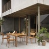 Linear Steel Matbord 140X75 cm Warm Galvanized Steel 
