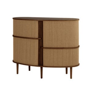 Audacious Highboard Skåp Mörk Ek/Sugar Brown