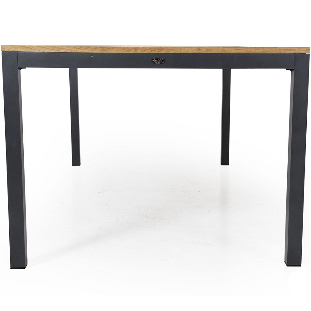 Zalongo matbord 100x200 cm natur/grå 