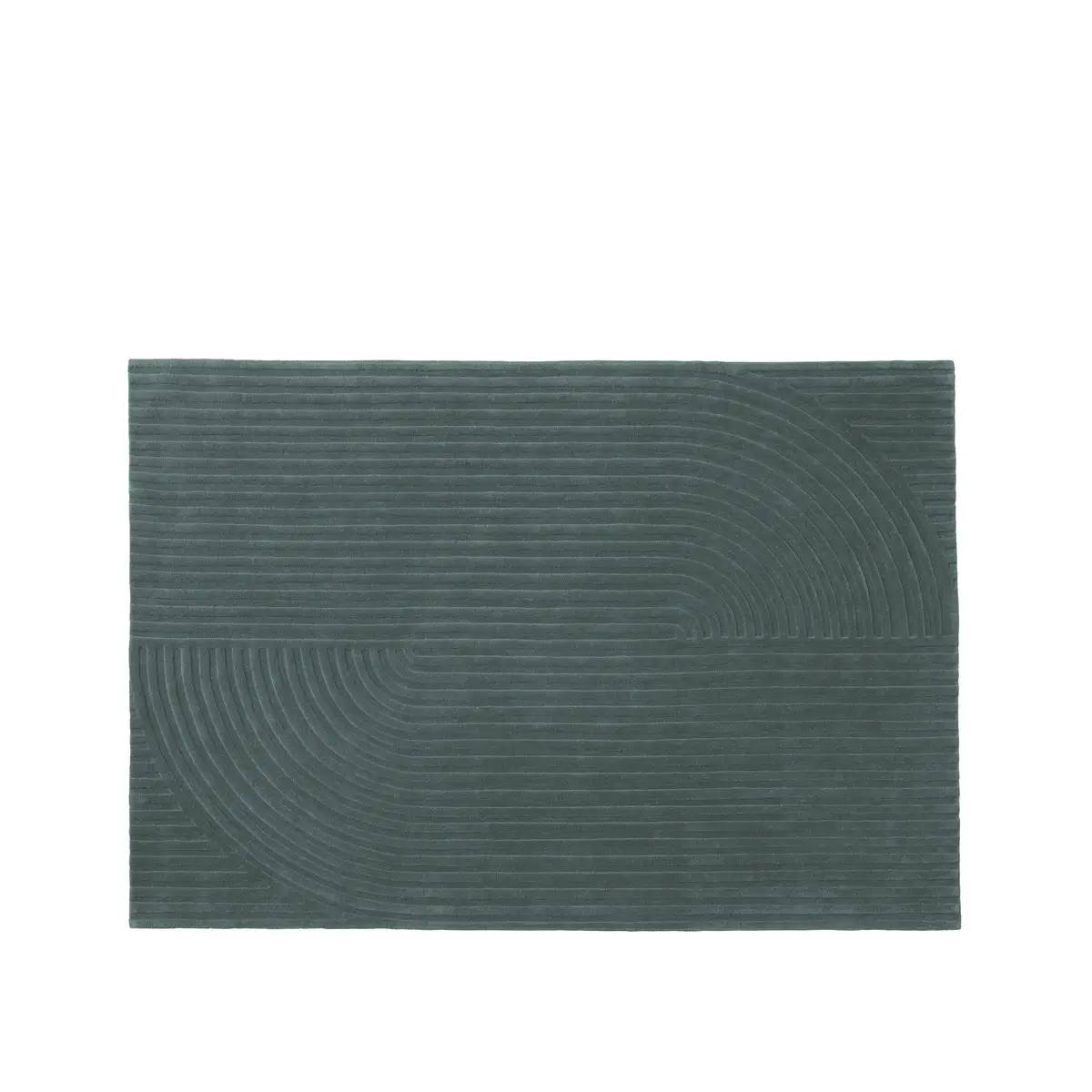 Muuto, Relevo Matta Quattro - 170 x 240 cm - Mörkgrön