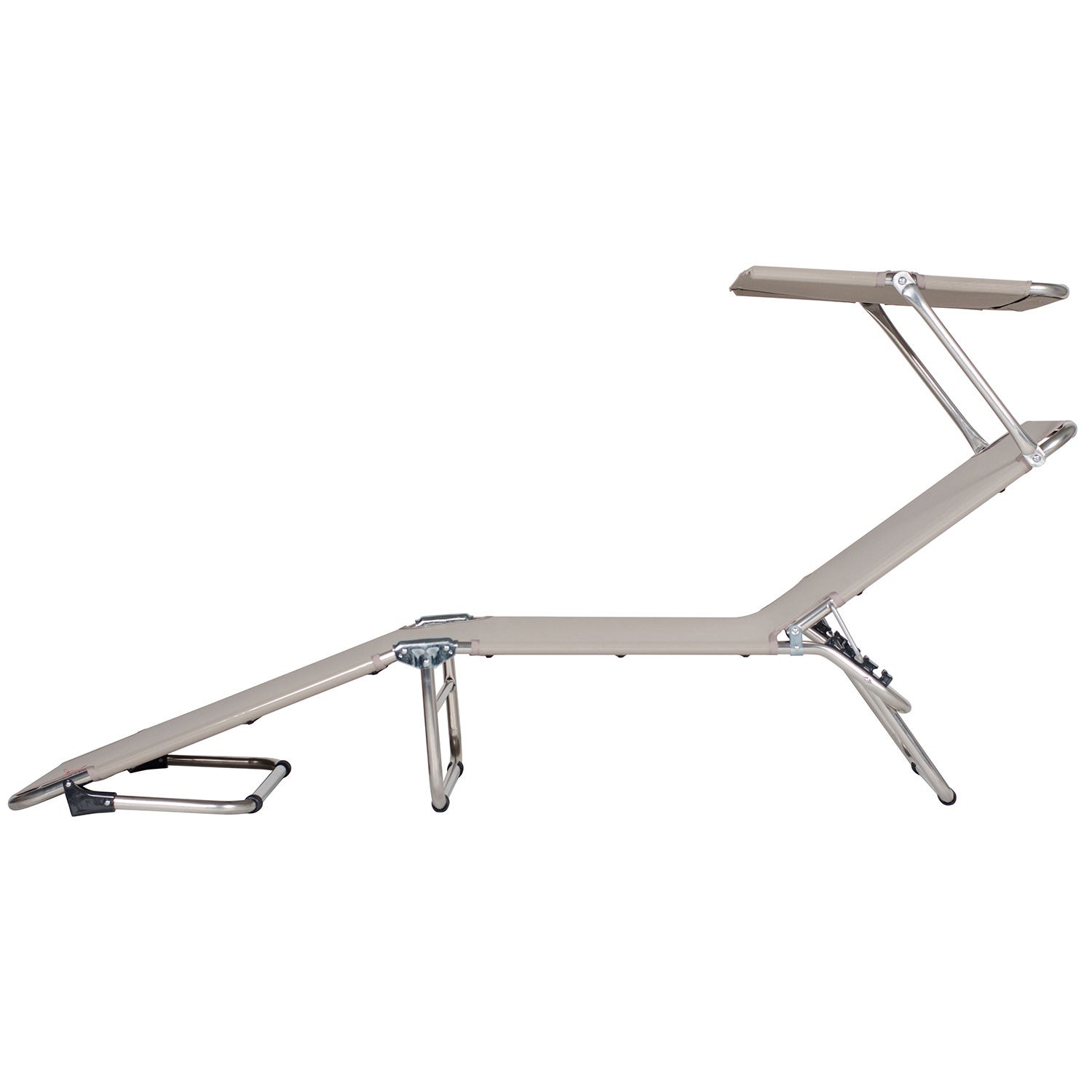 Amigo solsäng top aluminium/textilene taupe 