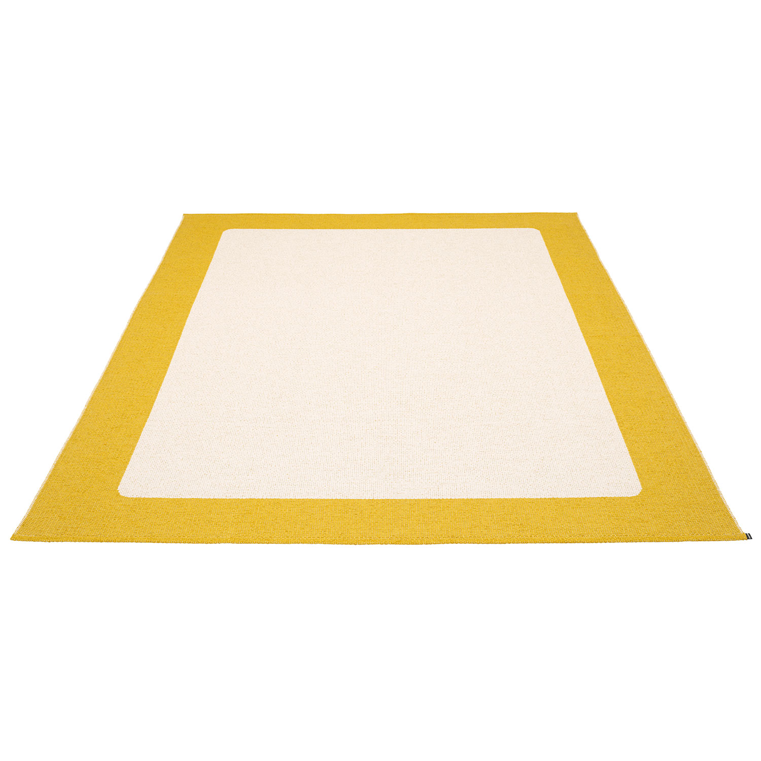 Ilda matta 180×180 cm mustard / vanilla Pappelina