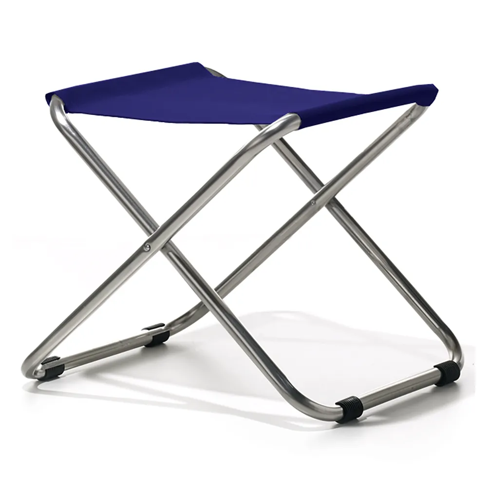 Chico fotpall blå aluminium/textilene 