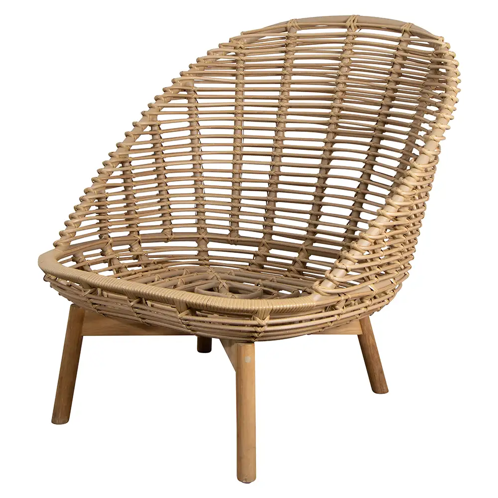 Hive loungestol m/teak ben Natural, Weave