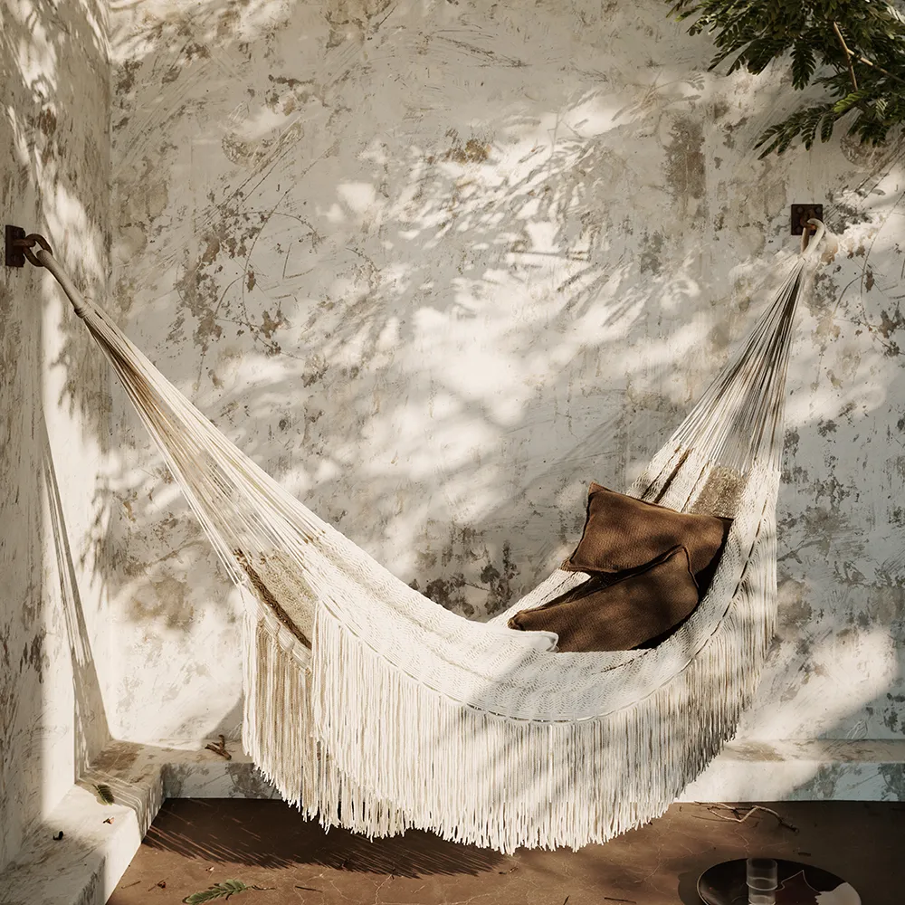 Alternativ bild 1 för Ferm Living - Path Hammock - Hängmatta - Lätt Sand - W: 140 - D: 320