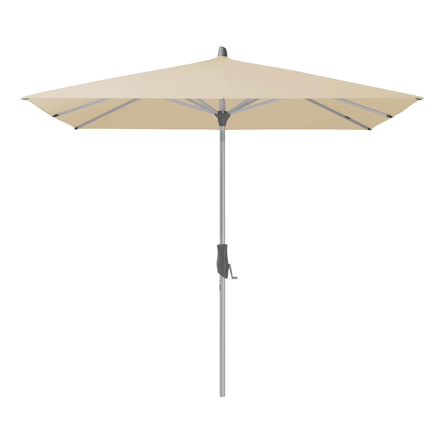 Glatz Alu-twist parasoll 240×240 cm cm kat.4 422 cream