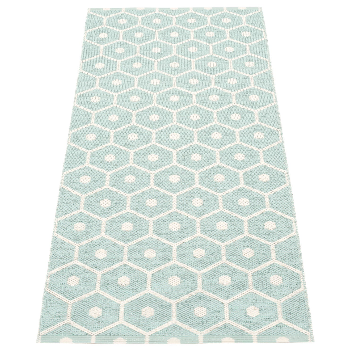 Honey matta 70x160 cm pale turquoise / vanilla 