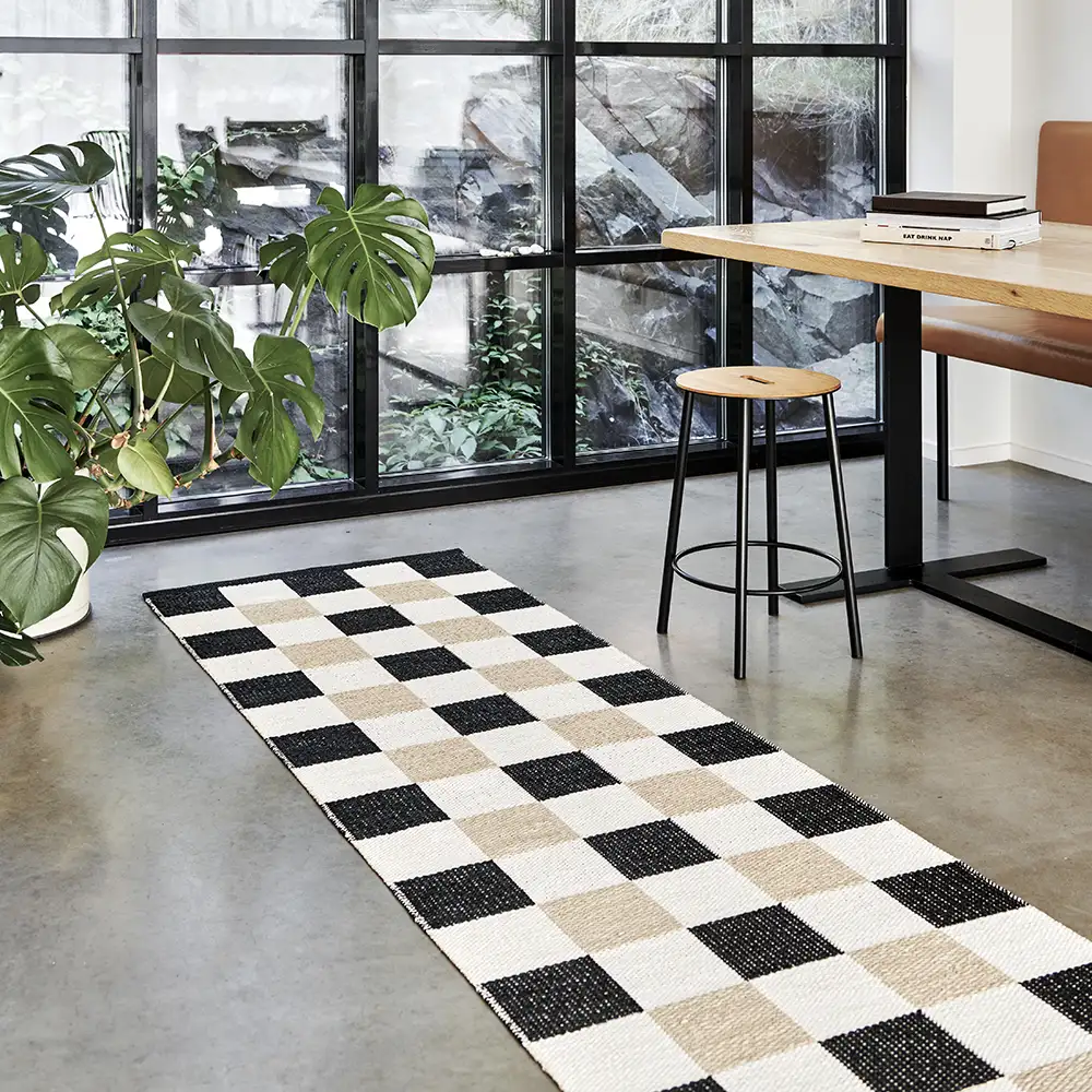 Pix matta 70x300 cm Black/Vanilla/Beige 