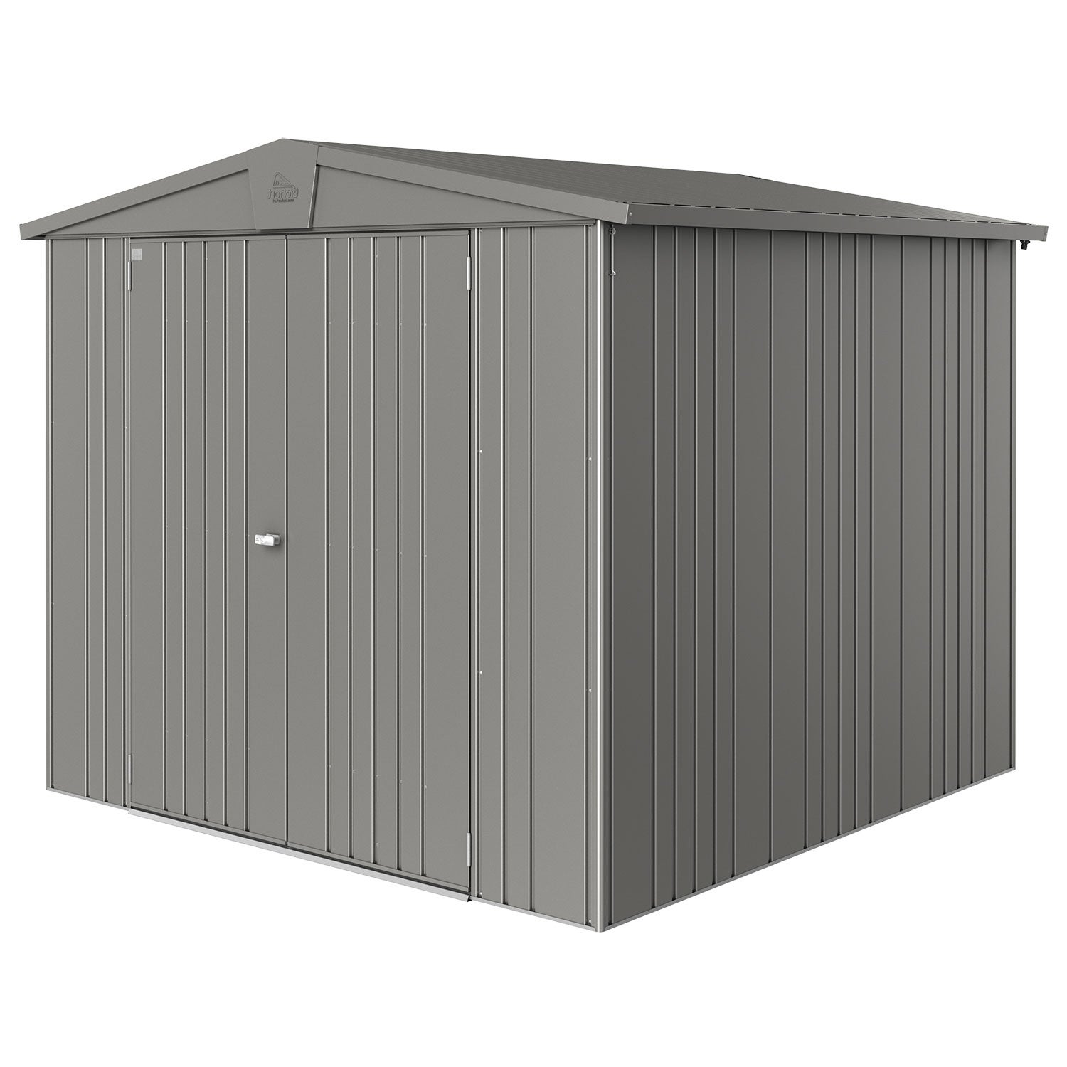 Europa trädgårdsskjul storlek 4 metallic kvarts-grå