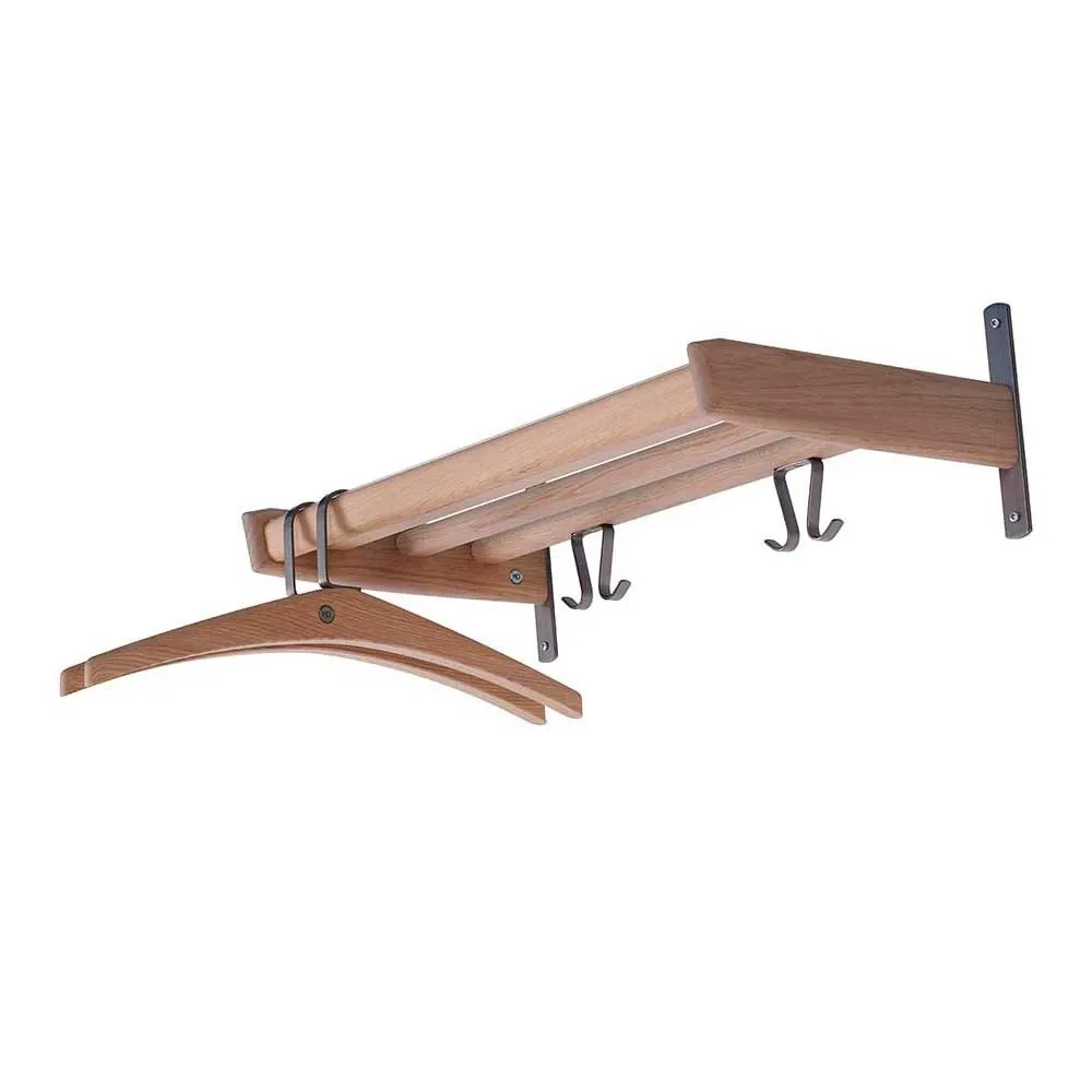 Oscarssons Möbel, Meja Hatthylla 59 cm Vitoljad Ek