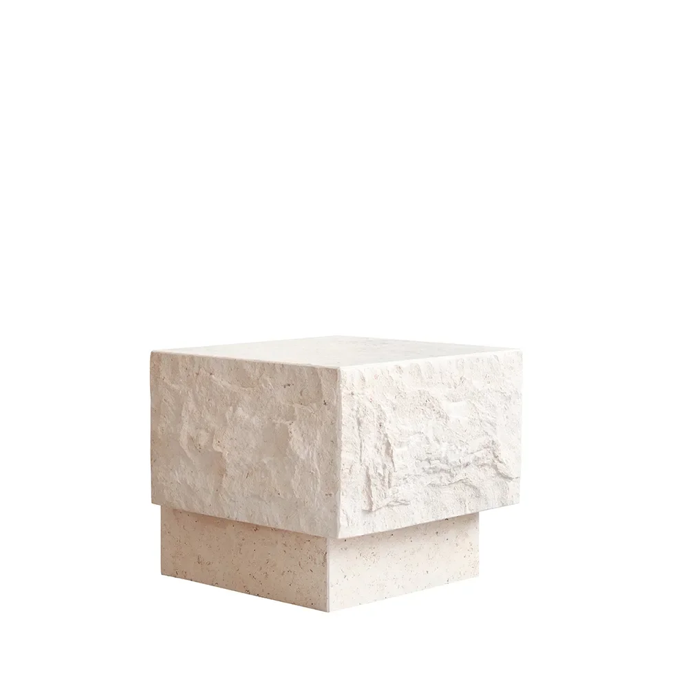 Temple Soffbord lågt - Limestone