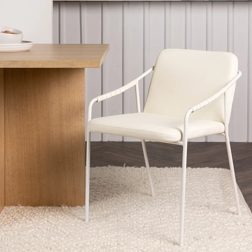 Tvist Matstol Beige PU 2-pack