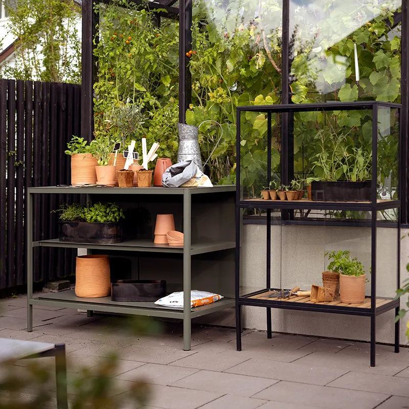 Grower Greens växtskåp   hög  svart