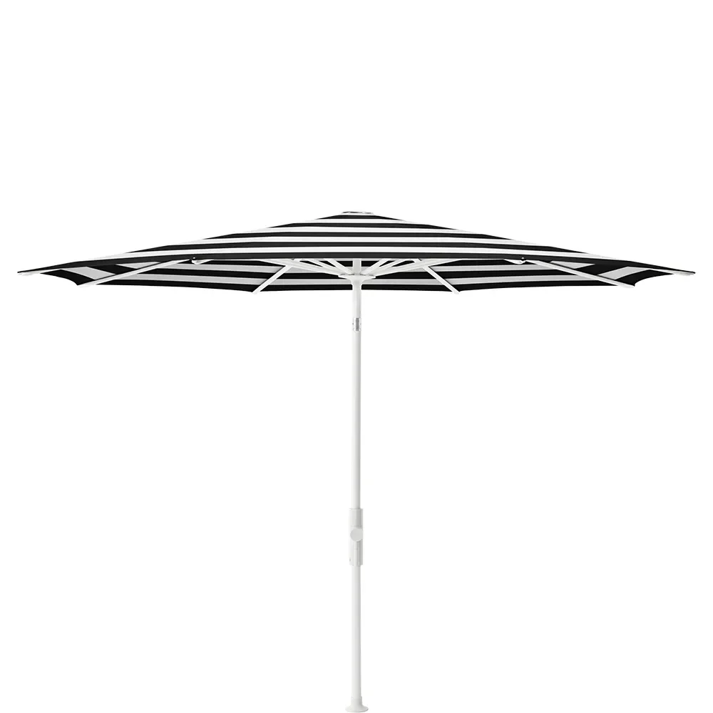 Glatz, Twist 270 cm parasoll matt white Kat.5 810 Black Stripe