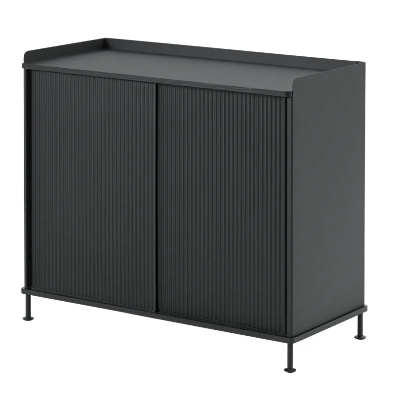muuto, enfold sideboard 100 x 45 cm  - black anthracite black