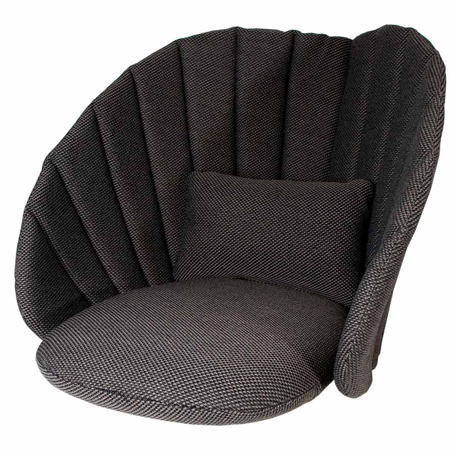 Cane-line, Peacock Loungefåtölj Dynset mörkgrå