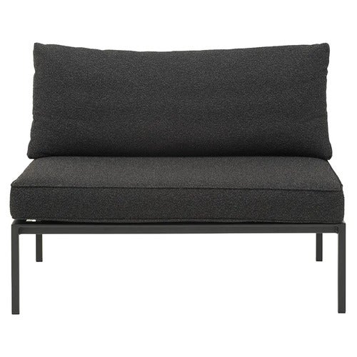 Upper 2-sits mittdel Svart / Teddy Black