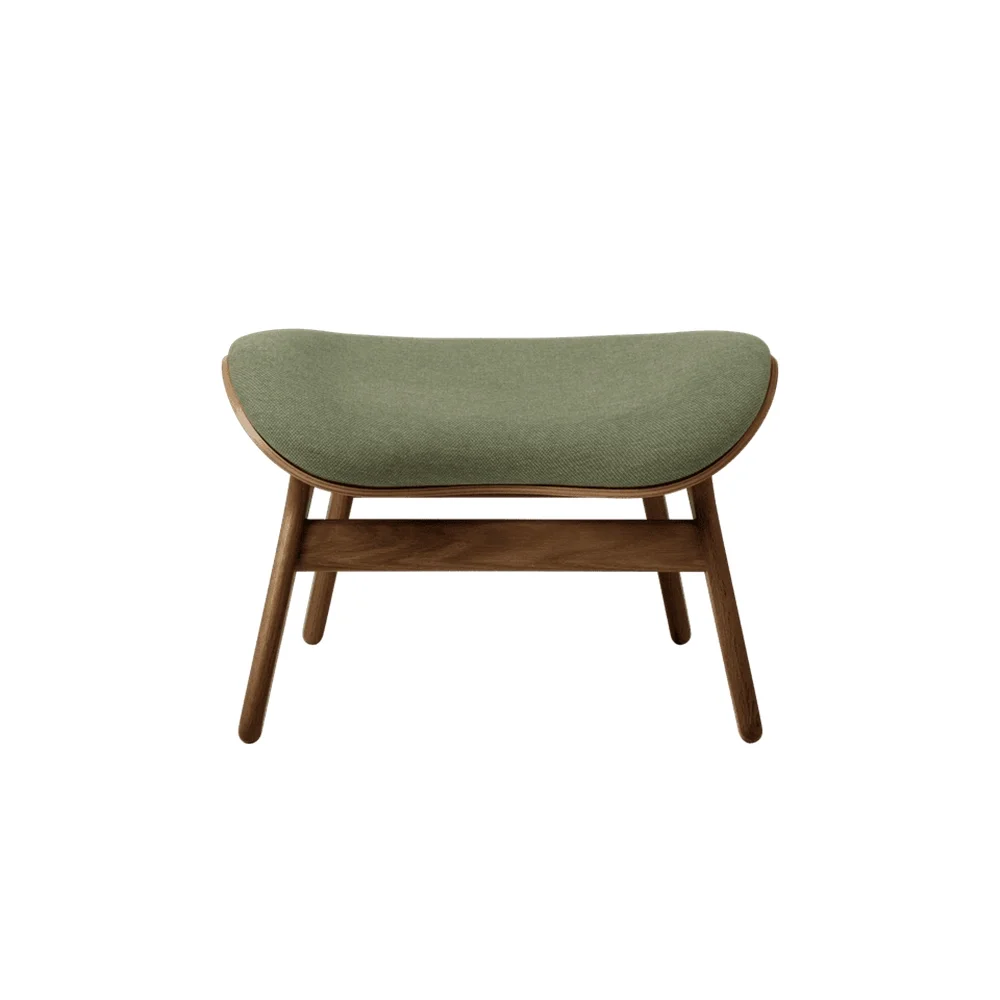 umage, a conversation piece ottoman fotpall dark oak/morning meadows