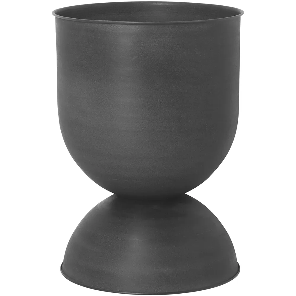 Produktfoto för ferm LIVING - Hourglass Pot Medium Black ferm LIVING
