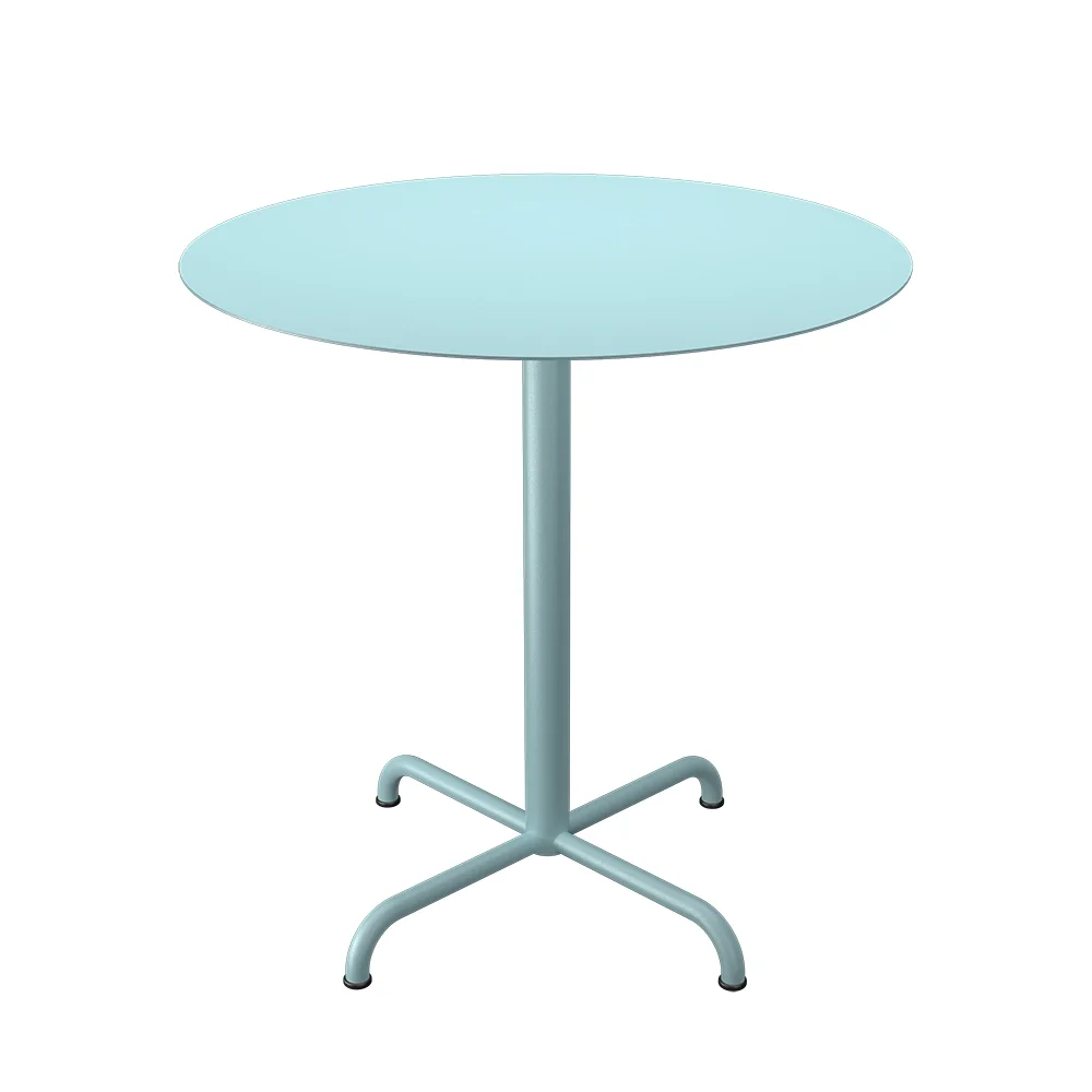 houe, pico cafébord  ø74 cm, 4 ben bas ice blue