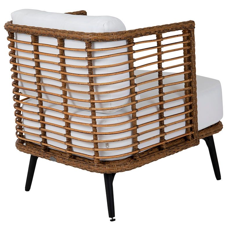 Covelo fåtölj natur/vit 