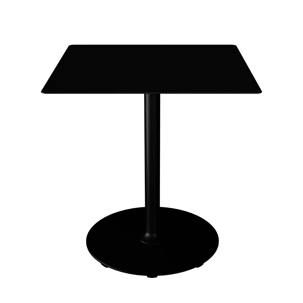 houe, pico cafébord 70x70 cm, rund bas svart