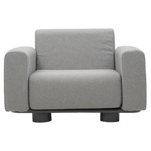 Bolster fåtölj Antracit / Teddy Grey