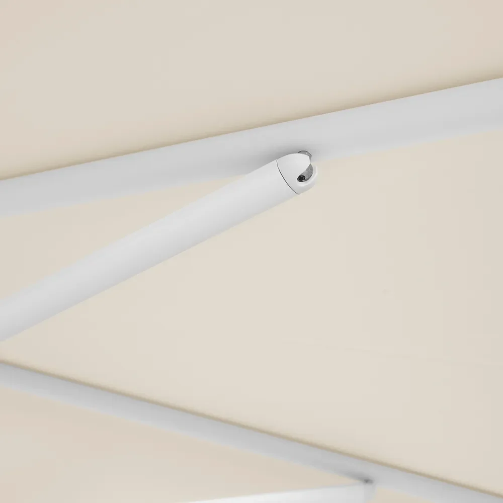 Twist 300 cm parasoll matt white Kat.5 806 Forge