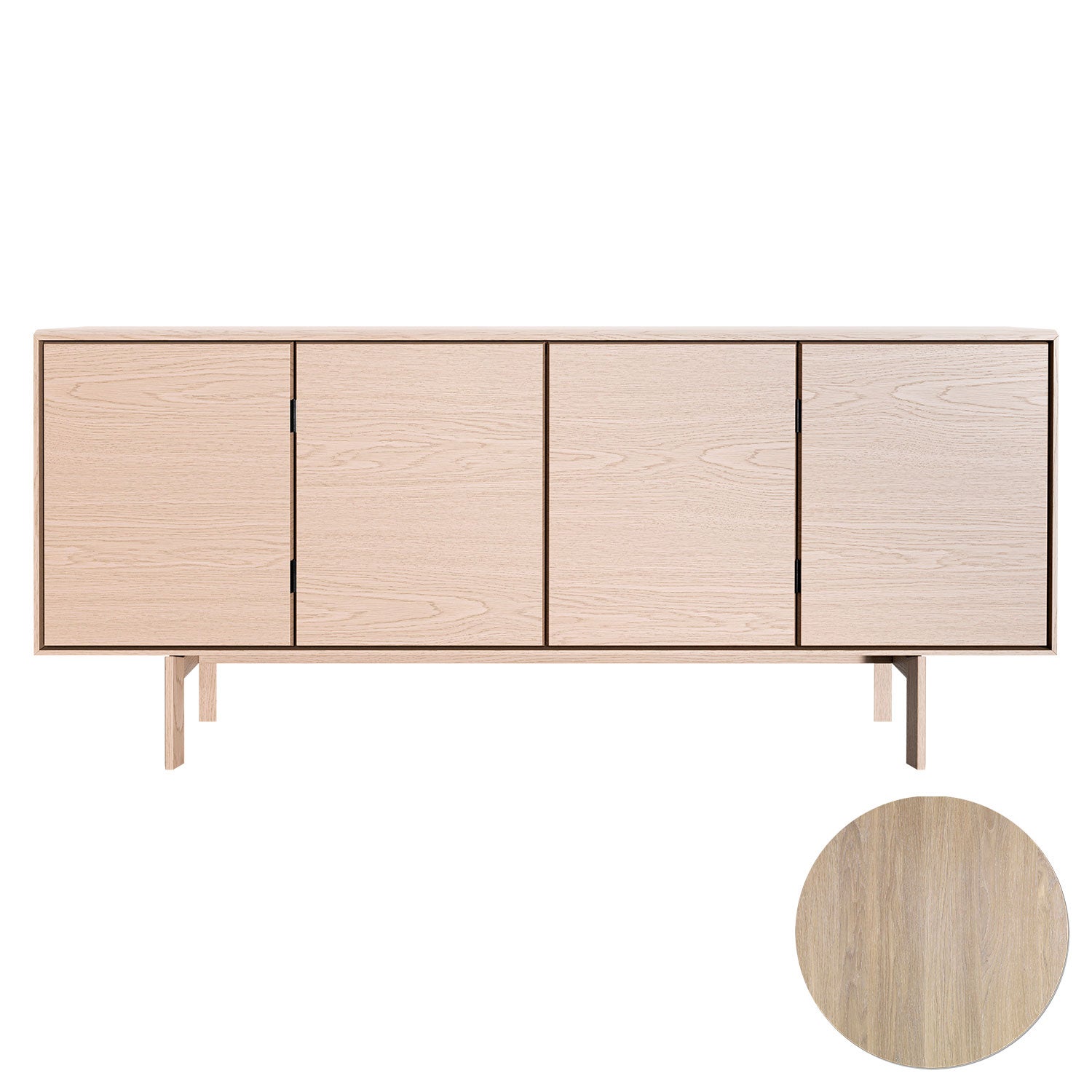 skovby, sm544 skänk ek vitolja 190x43x85cm