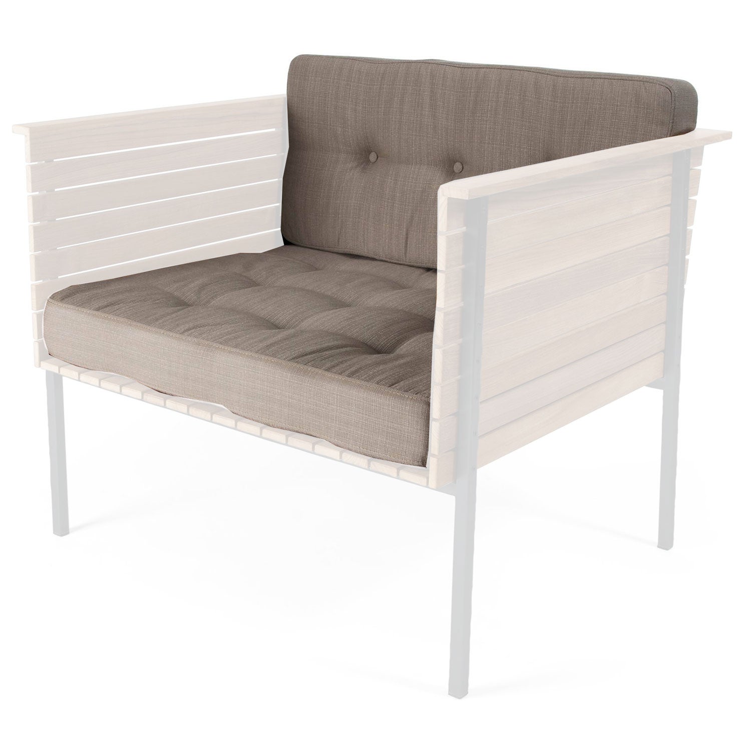 Häringe fåtölj dyna Nature grey 