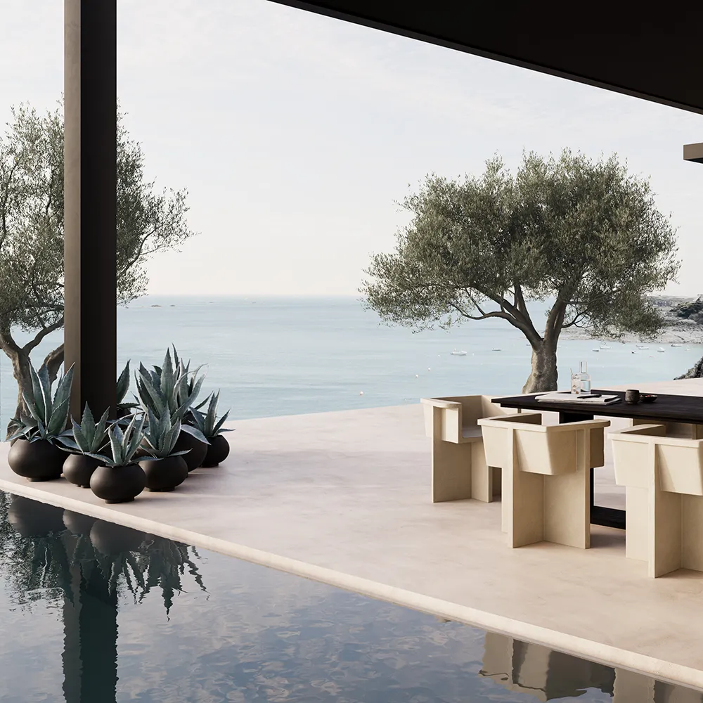 Urchin kruka Medio - Coffee