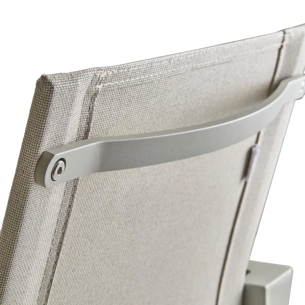 Delia stablestol Ljusgrå/Textilene