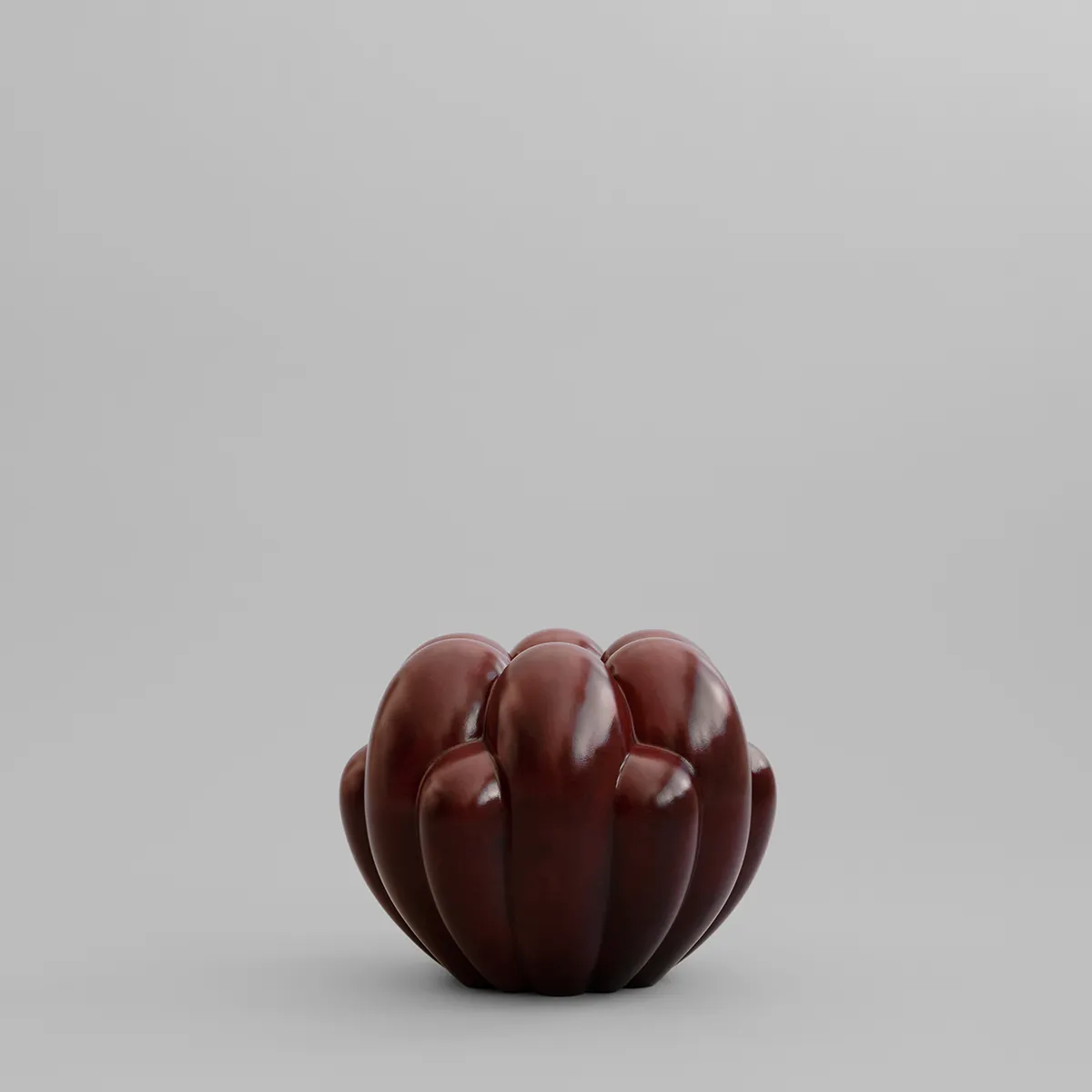 Handgjord vas Bloom Mini Maroon H27 cm
