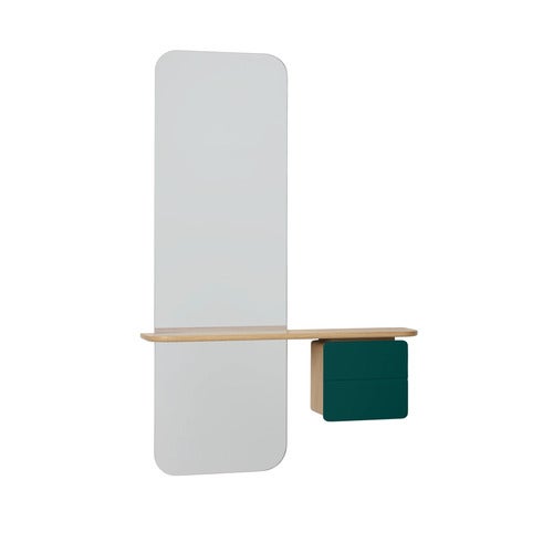 One More Look Spegel Ek/Forest Green