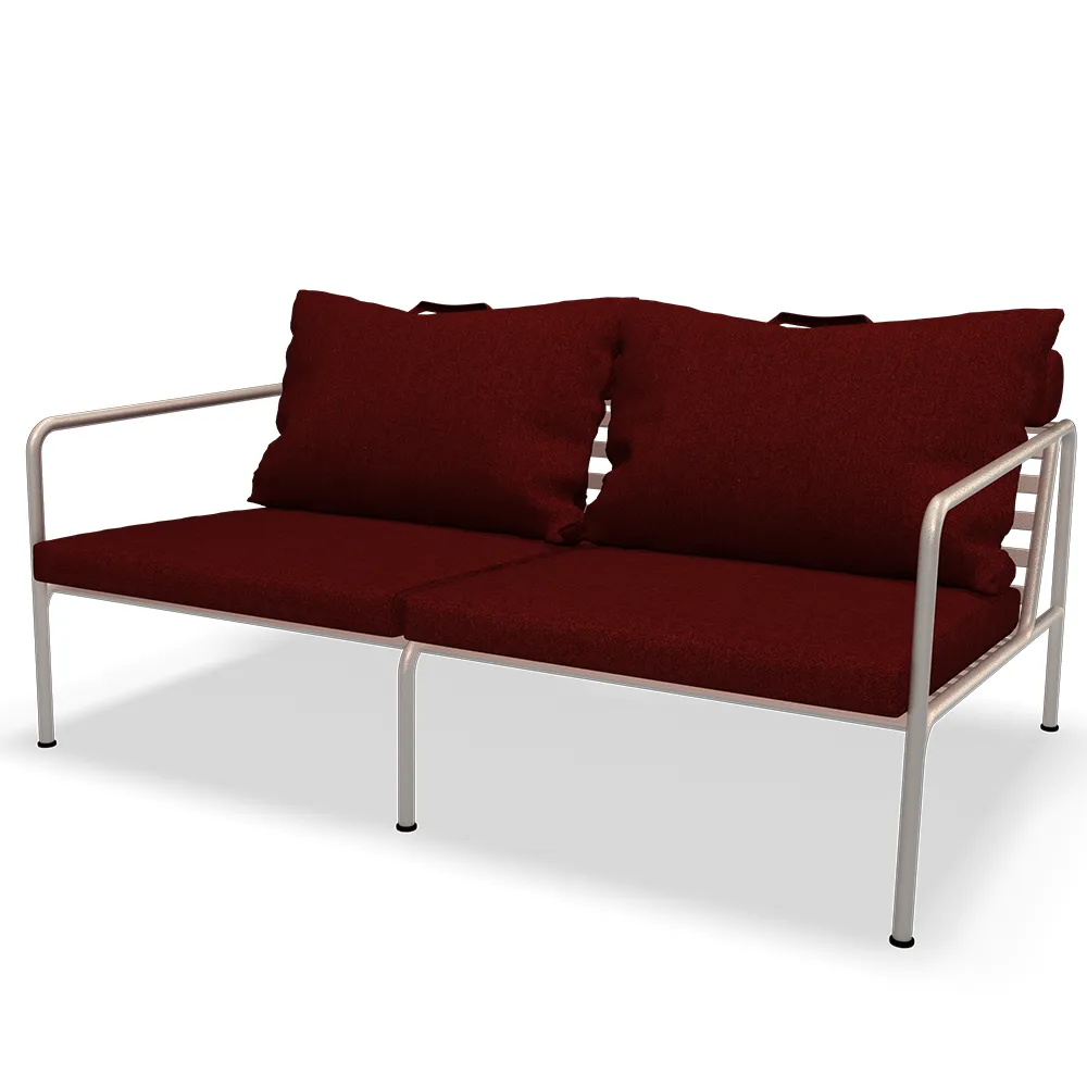 Houe Avon 2-sits soffa Scarlet/White