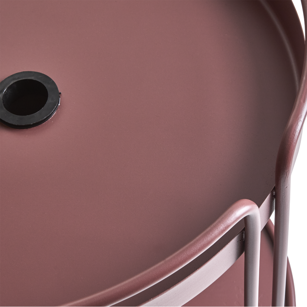 SHADY Sidobord - Zin Red