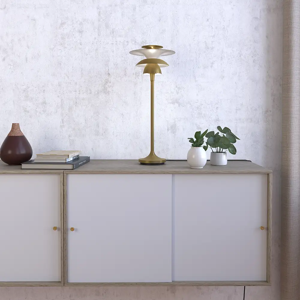 Picasso bordslampa 460 mm Antikmässing