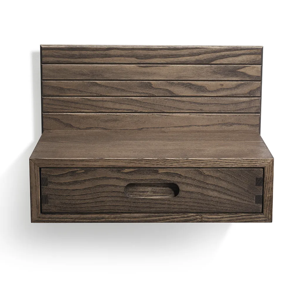 Oscarssons Möbel, Altea Sängbord med Låda Brunoljad Ask