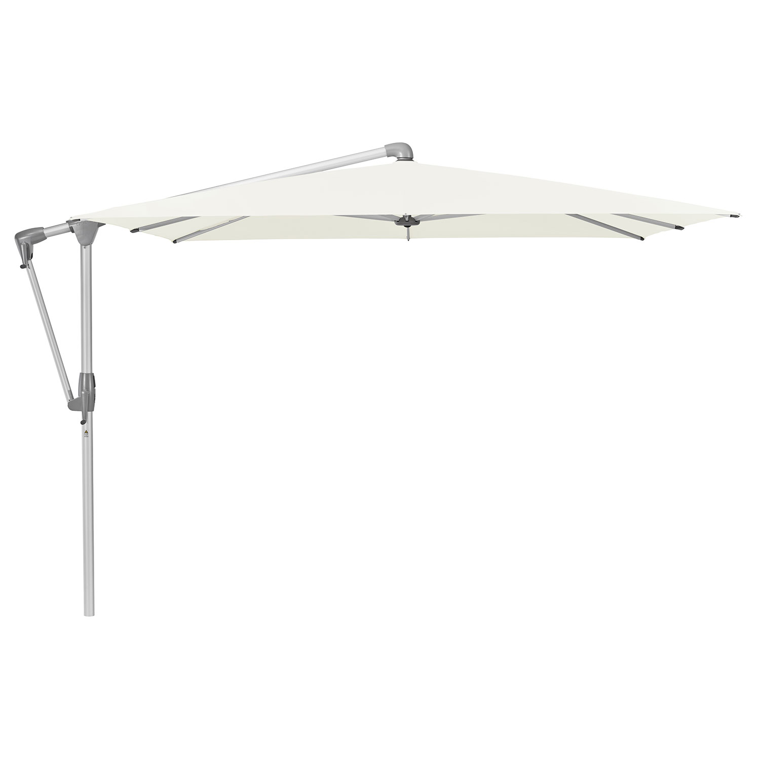 Sunwing Casa frihängande parasoll 300×240 cm kat.5 anodizerad alu / 510 white Glatz