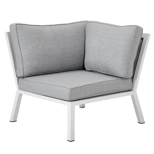 Belfort hörndel   inkl dynor vit / Peral Grey