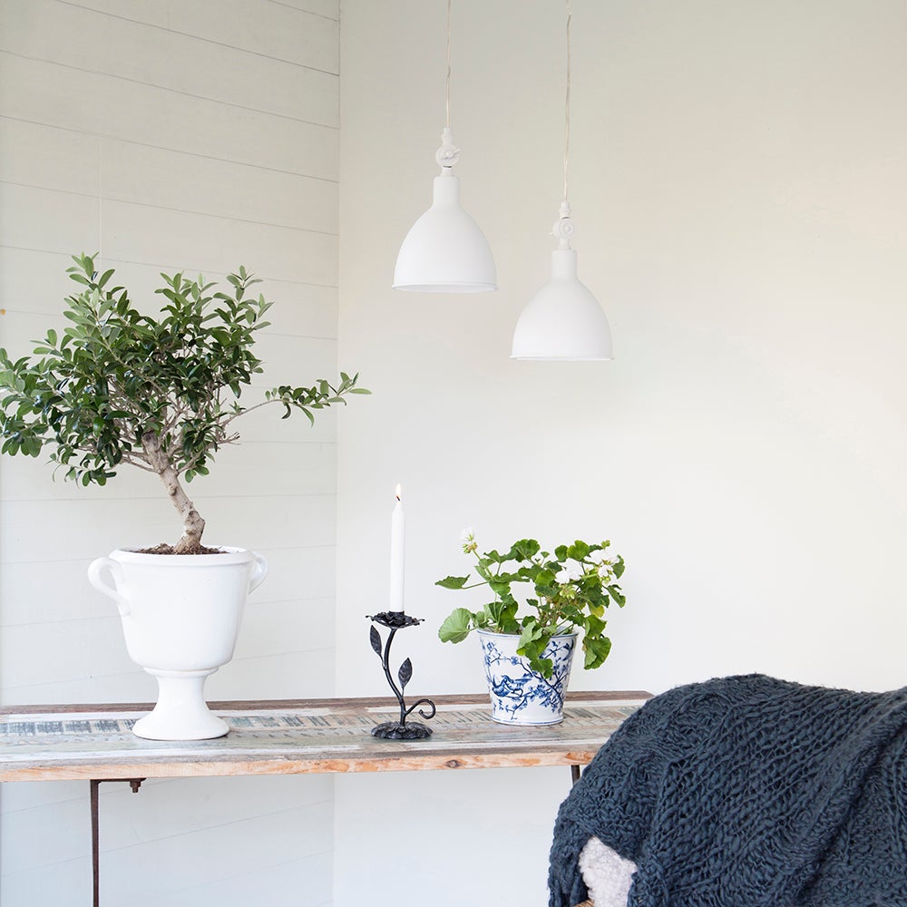 Bazar takpendel Ø17cm Vit