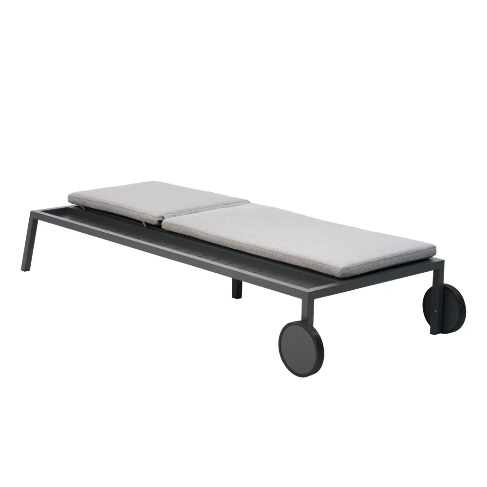 2-pack Samvaro solsäng antracit Pearl Grey