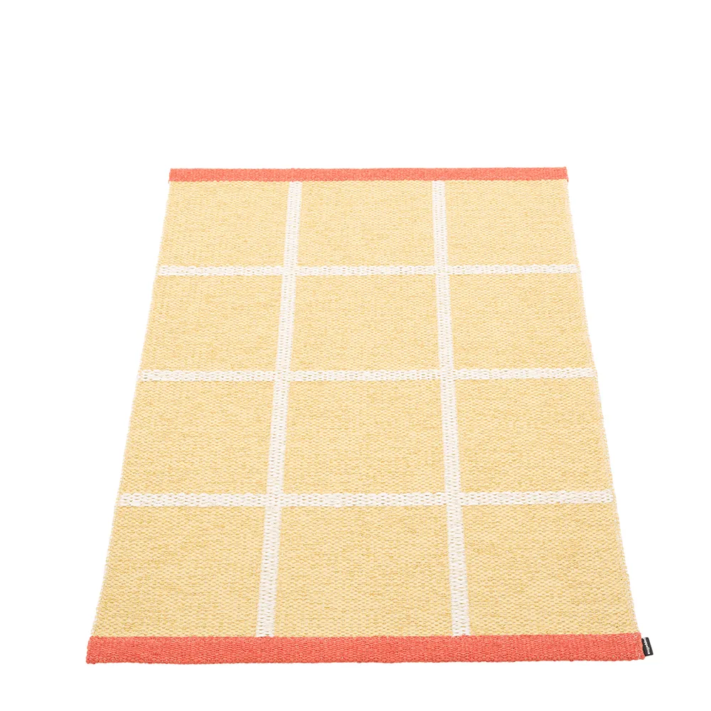 pappelina, vävd matta criss pop pale yellow