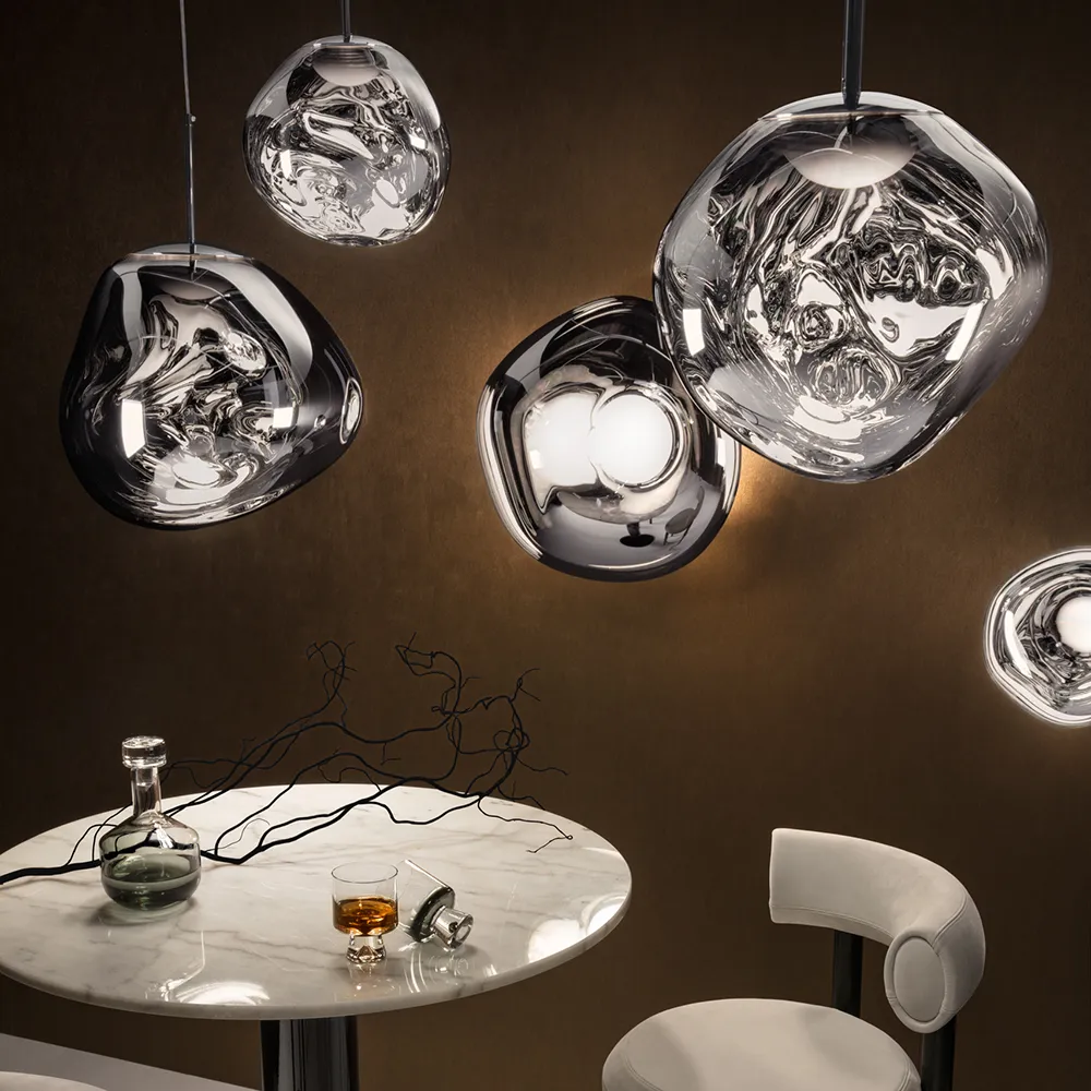 Melt Pendel Mini Silver LED