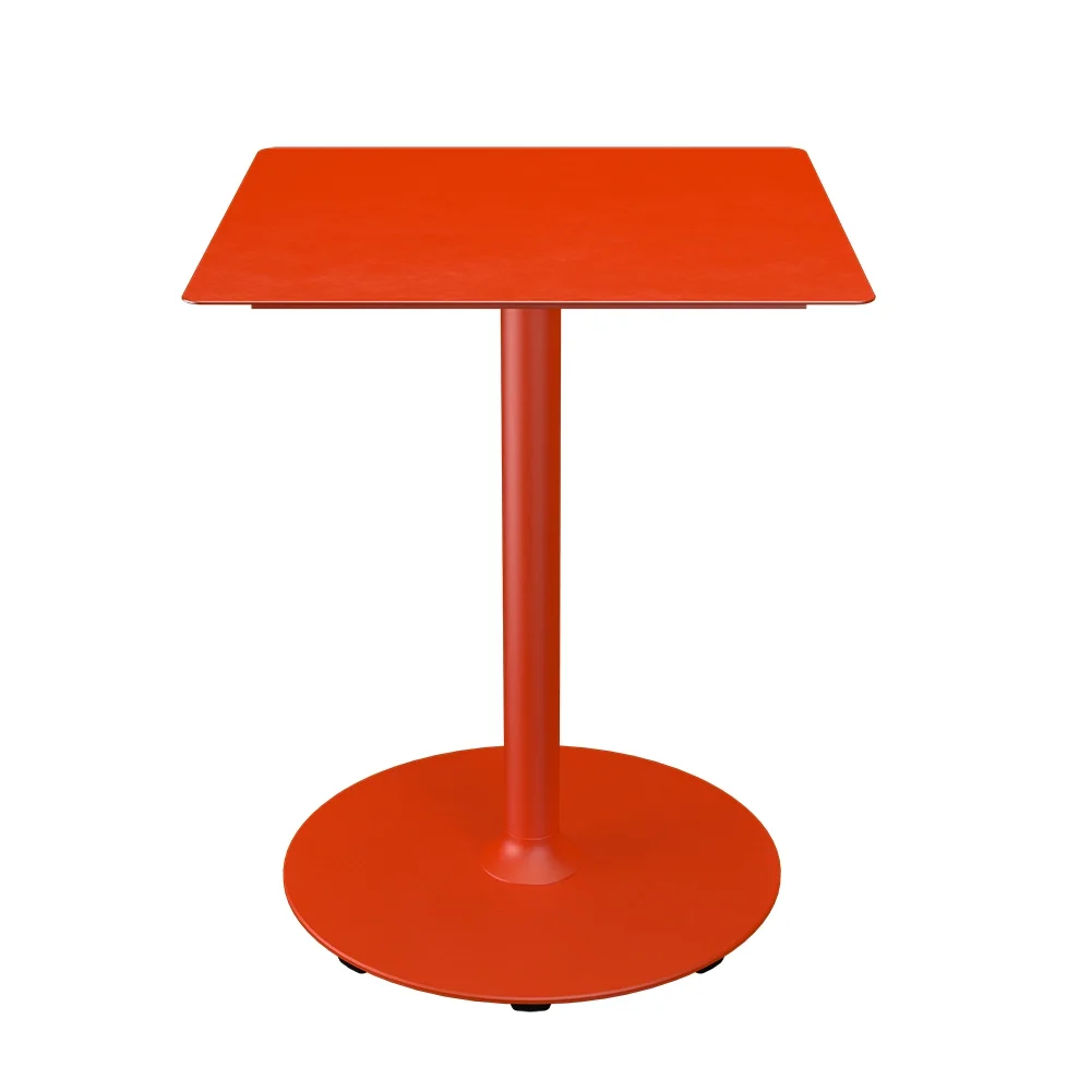 houe, pico cafébord 60x60 cm, rund bas cayenne